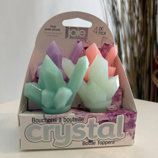 Tapas de Silicona “Cristal” para Botellas – Pack de 4 Piezas